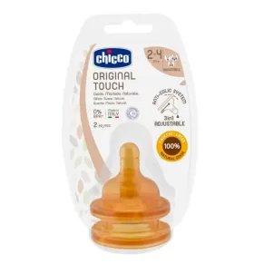 Chicco Tetina Original Touch borracha regulável 2-4m+ 2unidades