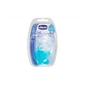 Chupeta Chicco Soft Azul silicone 0-6m
