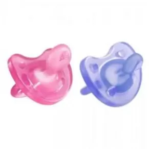 Chupeta Chicco Soft Rosa silicone 6-16m