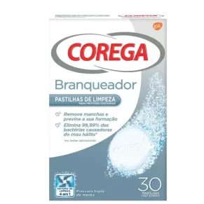 Corega Pastilhas De Limpeza Branqueadoras