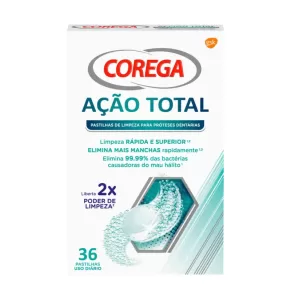 Corega Pastilhas De Limpeza Ação Total