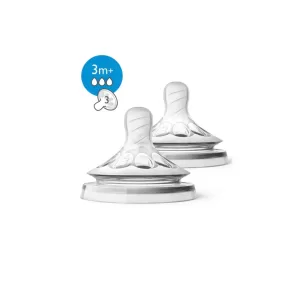 Philips Avent Tet Silic Nat 3furos X2