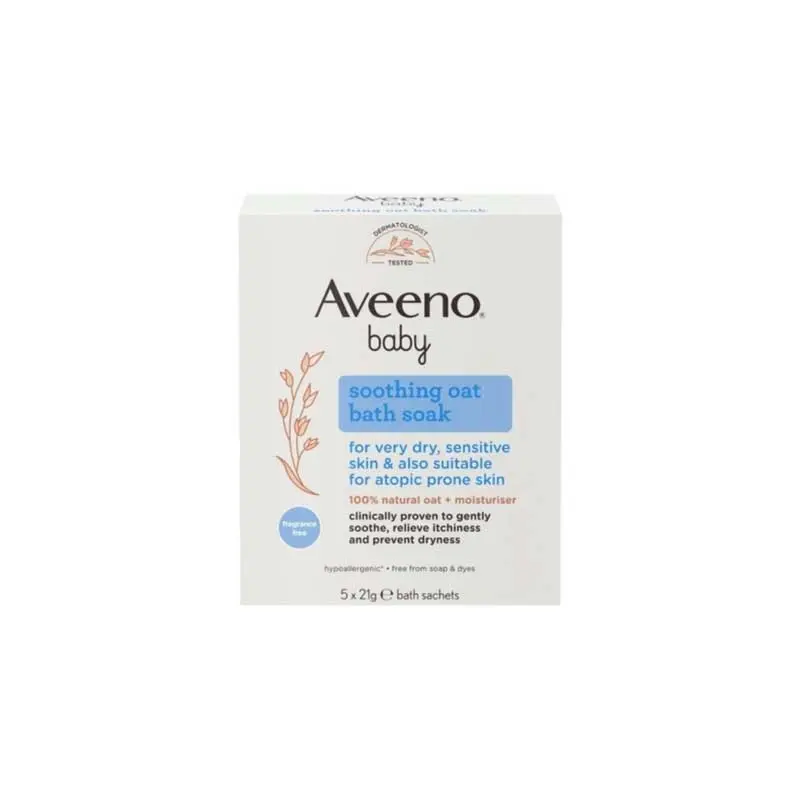 AVEENO PÓ DE BANHO DE AVEIA COLOIDAL SUAVIZANTE 5x12g