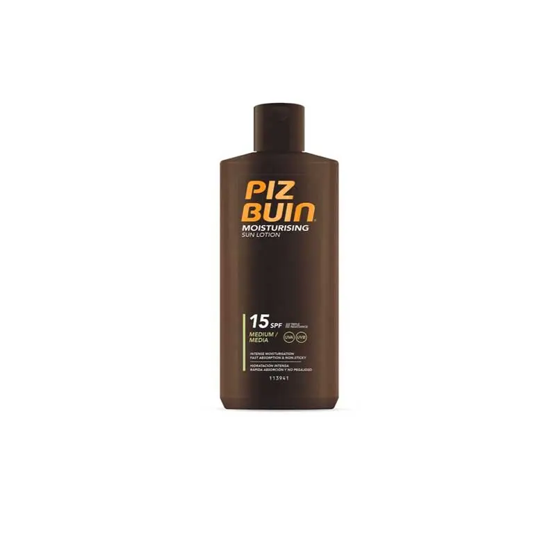 PIZ BUIN MOISTURISING FPS15 LOÇÃO SOLAR HIDRATANTE 200mL